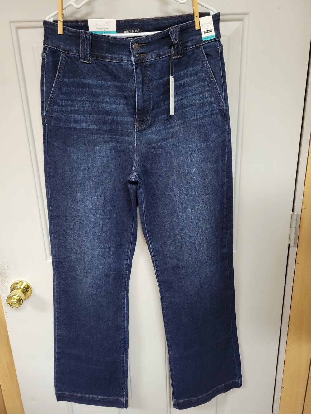 Judy Blue High Waist Trouser Wide Leg Denim Jeans